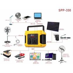 Qasa | Solar Power Portable SPP330 /Laptop Powerbank 330W Ac/Dc Out- deluxe.com.ng