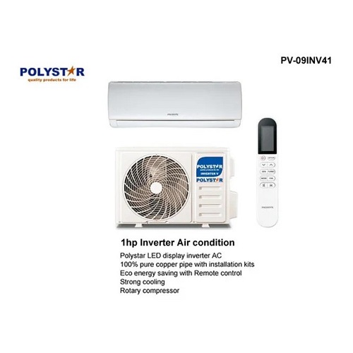 Polystar 1HP Split Unit Inverter Air Conditioner PV-09INV - deluxe.com.ng