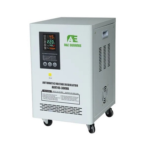 A & E DUNAMIS 30KVA RELAY SINGLE PHASE VOLTAGE STABILIZER 95V AERB95-D - deluxe.com.ng