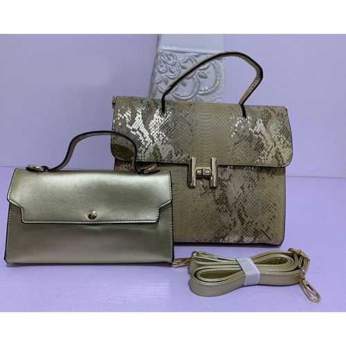 WOMEN'S LUXURY 2 PIECE HAND BAG WITH SHOULDER LOCK - deluxe.com.ng