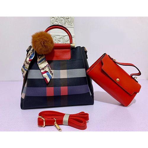 WOMEN'S LUXURY 2 PIECE HAND BAG WITH SHOULDER LOCK - deluxe.com.ng