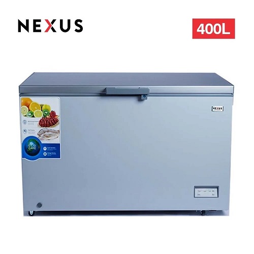 NEXUS 400 LITRES CHEST FREEZER SILVER | NX-490HE - deluxe.com.ng