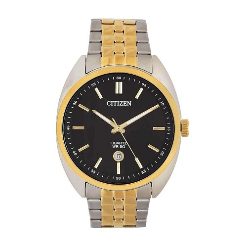 CITIZEN MEN’S BE9174-55E QUARTZ WITH TWO-TONE STAINLESS STEEL BRACELET WATCH - deluxe.com.ng