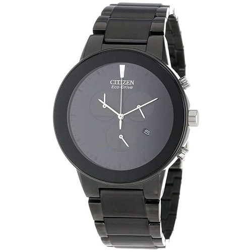CITIZEN AT2245-57E MEN’S AXIOM ECO-DRIVE CHRONOGRAPH BLACK WATCH- deluxe.com.ng