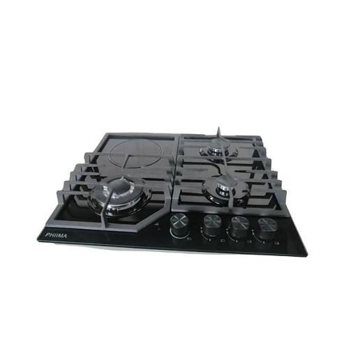 Phiima 3 Gas 1 Electric Hob - deluxe.com.ng