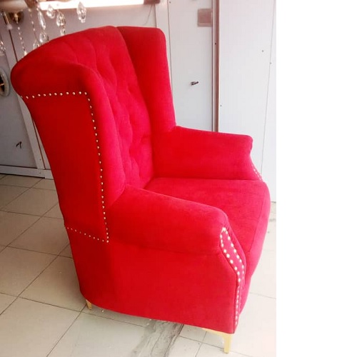 QUALITY DESIGNED 7 SEATERS SOFA CHAIRS RED COLOR (DEEM) - deluxe.com.ng