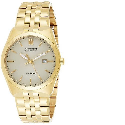 CITIZEN BM7332-61P MEN’S ECO-DRIVE GOLD ANALOG MEDIUM WATCH - deluxe.com.ng