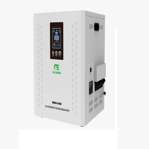 A & E DUNAMIS 30KVA RELAY SINGLE PHASE VOLTAGE STABILIZER 95V AERB95-D - deluxe.com.ng