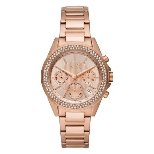 ARMANI EXCHANGE AX5652 WOMEN’S LADY DREXLER MULTIFUNCTION ROSE GOLD-TONE STAINLESS STEEL WATCH