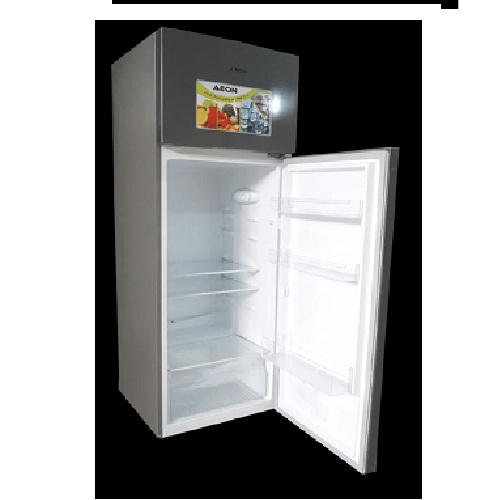 Aeon Refrigerator | Aeon Refrigerator ART298D  268 Litre Double Door D-frost- Grey/TM Colour - deluxe.com.ng