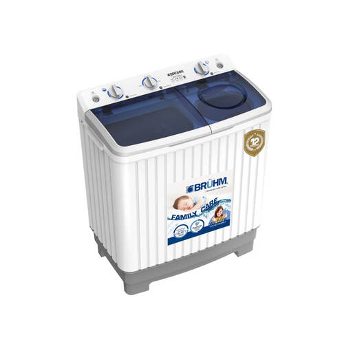 Bruhm Washing Machine | BWT-080H Semi- Automatic Washing Machine Top- Loader 8kg  -  deluxe.com.ng