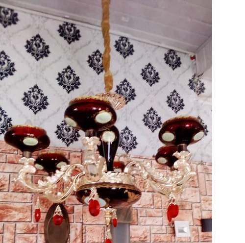 BY 5 CRYSTAL CHANDELIER  QUALITY DESIGNED LIGHT - FOR INDOOR USE (ZENLI) - deluxe.com.ng