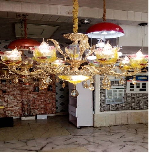 BY 6 CRYSTAL CHANDELIER  QUALITY DESIGNED LIGHT - FOR INDOOR USE (ZENLI) - deluxe.com.ng