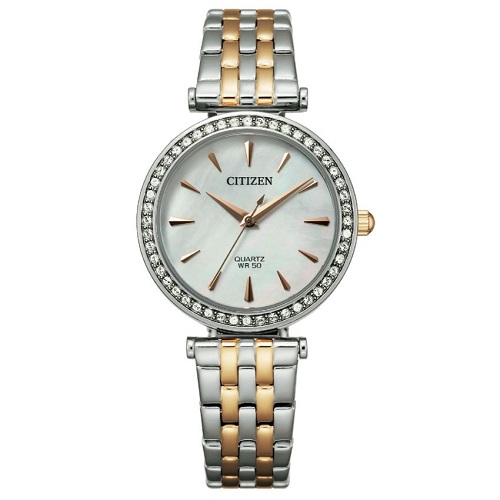 CITIZEN ER0216-59D WOMEN’S TWO TONE BRACELET ELEGANT WATCH - deluxe.com.ng