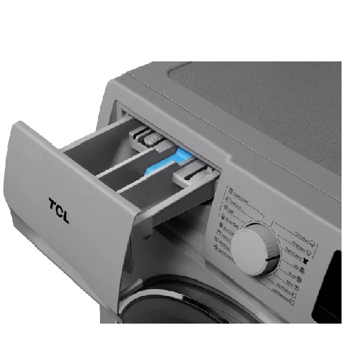 TCL WASHING MACHINE | TCL F606FLS 6KG Front Load Automatic Washing Machine| Silver Colour - deluxe.com.ng