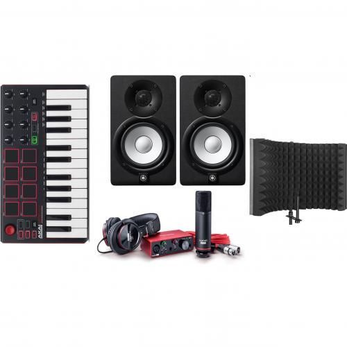 Focusrite Scarlett Solo (3rd Gen) Studio Bundle+Yamaha HS-5 Monitor+Akai MPK Mini,vocal Booth - deluxe.com.ng