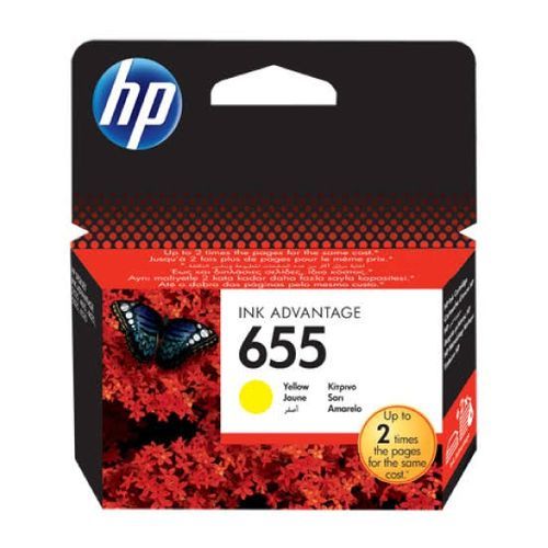 HP 655 Yellow Original Ink Advantage Cartridge (CZ112AE) - deluxe.com.ng