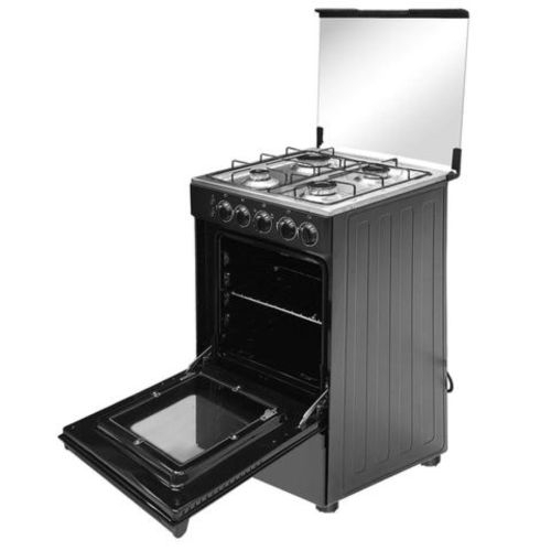 Midea 3 Gas 1 Electric  Gas Cooker 20BMG4Q007-S, with Oven & Grill (Black) - deluxe.