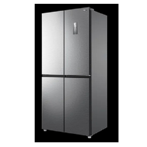 TCL REFRIGERATOR | 429 LITRE, 4 DOOR/CROSS DOOR, INVERTER NO FROST, ELECTRONIC CONTROL, AAT FRESH TECHNOLOGY, HUMIDITY CARE CRISPER, LED LIGHT, GLASS SHELF, INOX - P460CDS - deluxe.com.ng