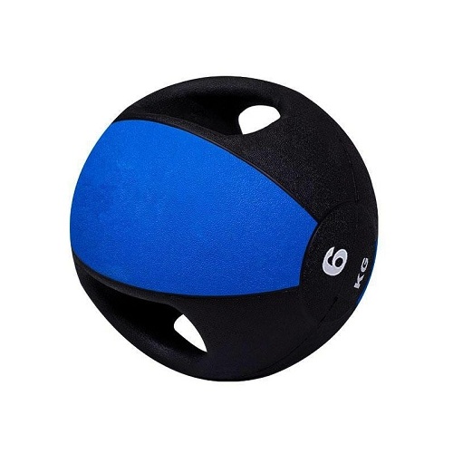 PIVOT FITNESS PM160-6KG MEDICINE BALL WITH HANDLE [6KG] - Deluxe.com.ng