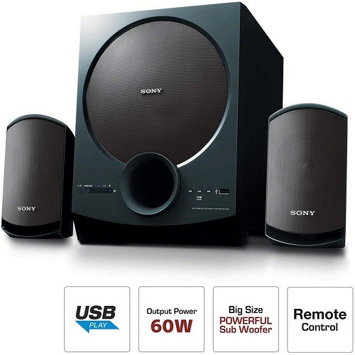 Sony 2.1ch Home Theatre Satellite Speakers SA-D20 - deluxe.com.ng