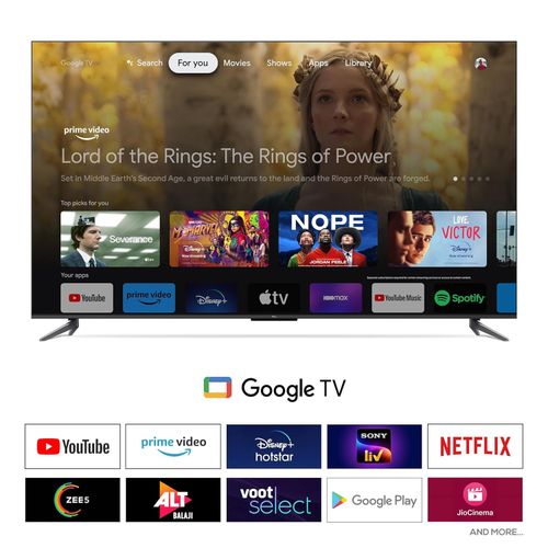 TCL 50 INCH TELEVISION 50C645 QLED 4K UHD Smart TV | GOOGLE TV | DOLBY ATMOS | DTS WITH 3D SOUND - deluxe.com.ng