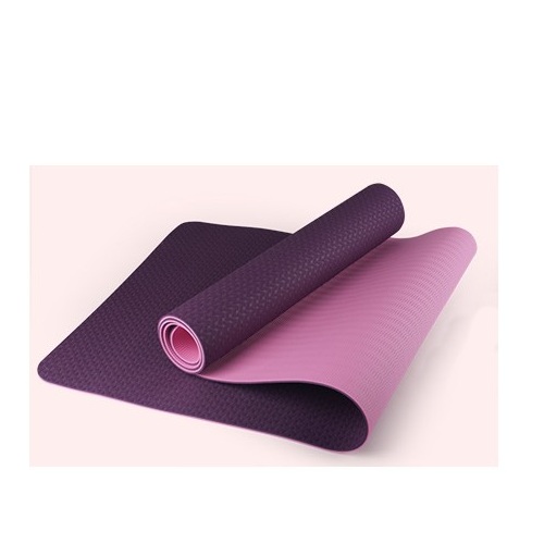 PIVOT FITNESS TPE YOGA MAT 6MM (YM-01PP PURPLE, YM-02GR GREEN, YM-03BL BLUE, YM-04PK PINK, YM-05BK BLACK) - deluxe.com.ng