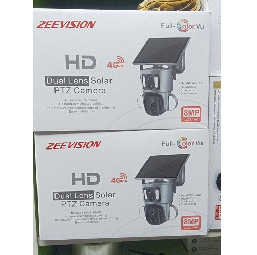 ZEEVISION HD DUAL LENS SOLAR PTZ CAMERA
