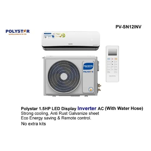 POLYSTAR 1.5HP INVERTER SPLIT AIR CONDITIONER | PV-SN12INV - deluxe.com.ng