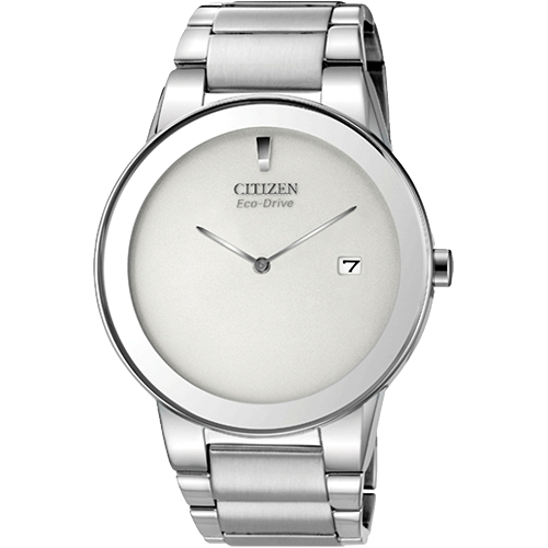 CITIZEN AU1060-51A MEN’S AXIOM ECO-DRIVE STAINLESS STEEL SILVER DIAL WATCH- deluxe.com.ng