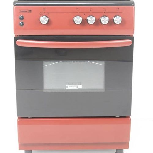  SCANFROST GAS COOKER GLASS TOP LID 3G + 1 Electric BURNER - CK6302R - deluxe.com.ng