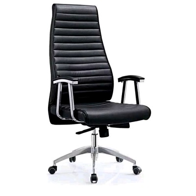 BLACK OFFICE CHAIR WITH HIGH ARMS (FMAN)