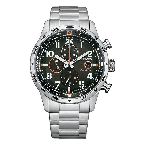 CITIZEN CA0790-83E MEN’S ECO-DRIVE CHRONOGRAPH SILVER WATCH- deluxe.com.ng