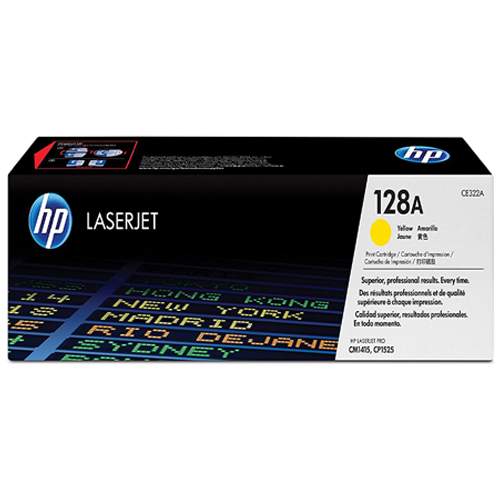 HP 128A Yellow Original LaserJet Toner Cartridge (CE322A) - deluxe.com.ng