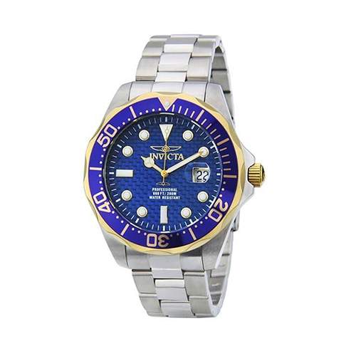 INVICTA 12566 MEN’S PRO DIVER QUARTZ 3 HAND BLUE DIAL WATCH