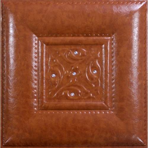 3D BROWN LEATHER WALL PANEL - XK-61