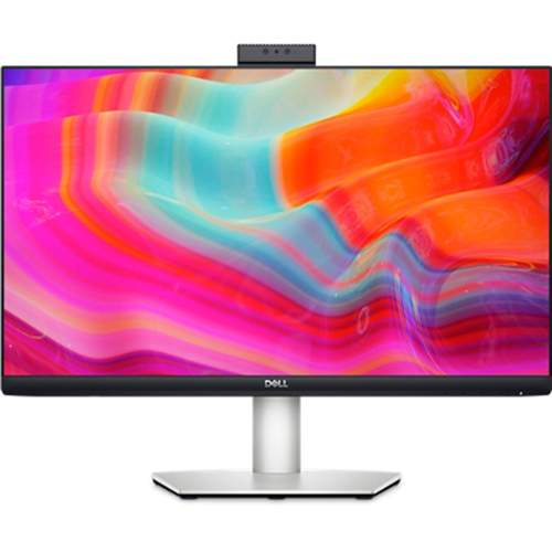 Dell S2422HZ 24-inch Video Conferencing IPS LED FHD Monitor with Webcam, (1920 x 1080 @ 75Hz), HDMI, Display Port & USB-Type-C, Silver (PW)