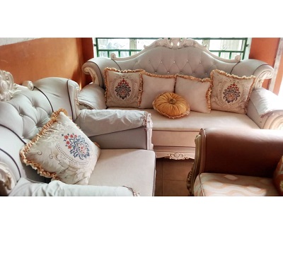 7 SEATERS SOFA LIGH GREY (GIDI)