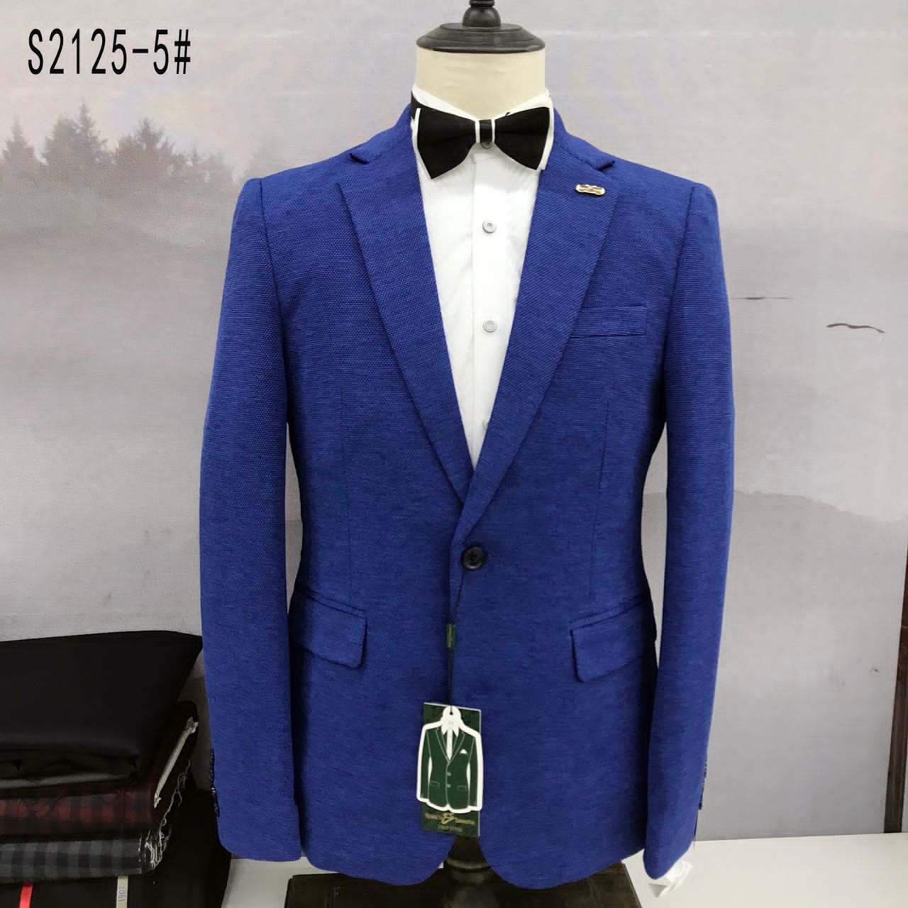 PLAIN LIGHT BLUE BLAZER WITH ONE BUTTON (SWNL)-deluxe.com.ng