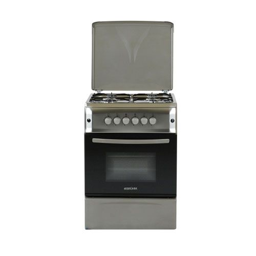 BRUHM 50x50 3 GAS + 1 ELECTRIC GAS COOKER  | BGC-5531SB (SILVER) -  deluxe.com.ng