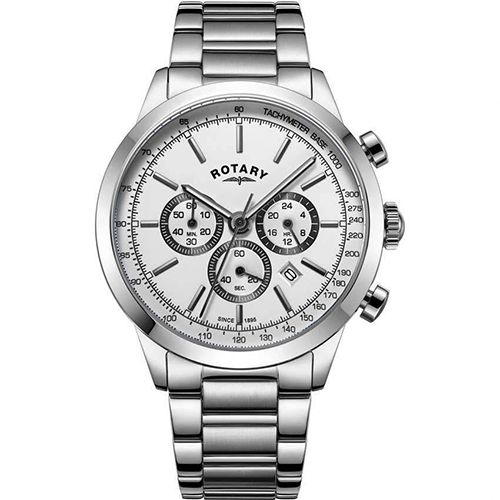 ROTARY GB05253/02 MEN’S CAMBRIDGE STAINLESS STEEL WATCH 