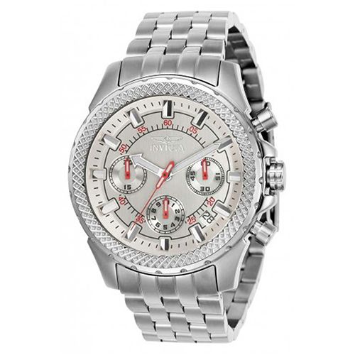 Invicta 7096S Men’s Signature Quartz Chronograph Silver Dial Watch 