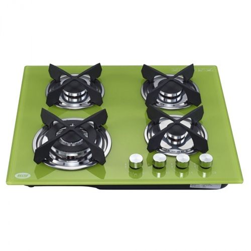 Nesta Glass Gas Hob QB4095T – Green - deluxe.com.ng