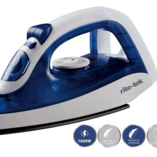 RITE-TEK Steam Iron ST-103|1600 watts - deluxe.com.ng