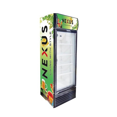 Nexus 300L Upright Showcase Fridge | NX-501 - deluxe.com.ng