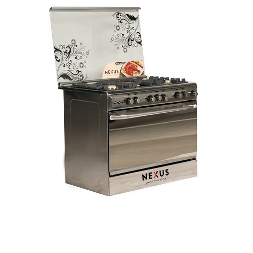 GC-NX-8000S (4+2) NEXUS STANDING GAS COOKER WOOD - deluxe.com.ng