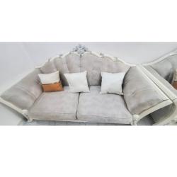 GREY 7 SEATER SOFA CHAIRS (ZEFU)