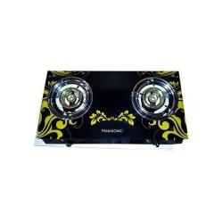 Panasonic THICK TABLE TOP GLASS GAS COOKER WITH TWO HOBS - deluxe.com.ng