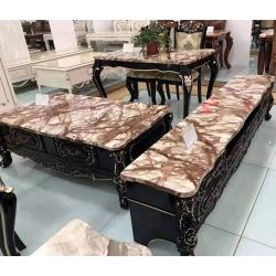 Set Of TV Stand With Centre Table And Dining Table With Marble Top