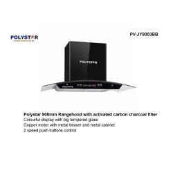 Polystar Rangehood | PV-JY9003BB | With Activated Carbon Charcoal Filter | 900mm - Deluxe.com.ng